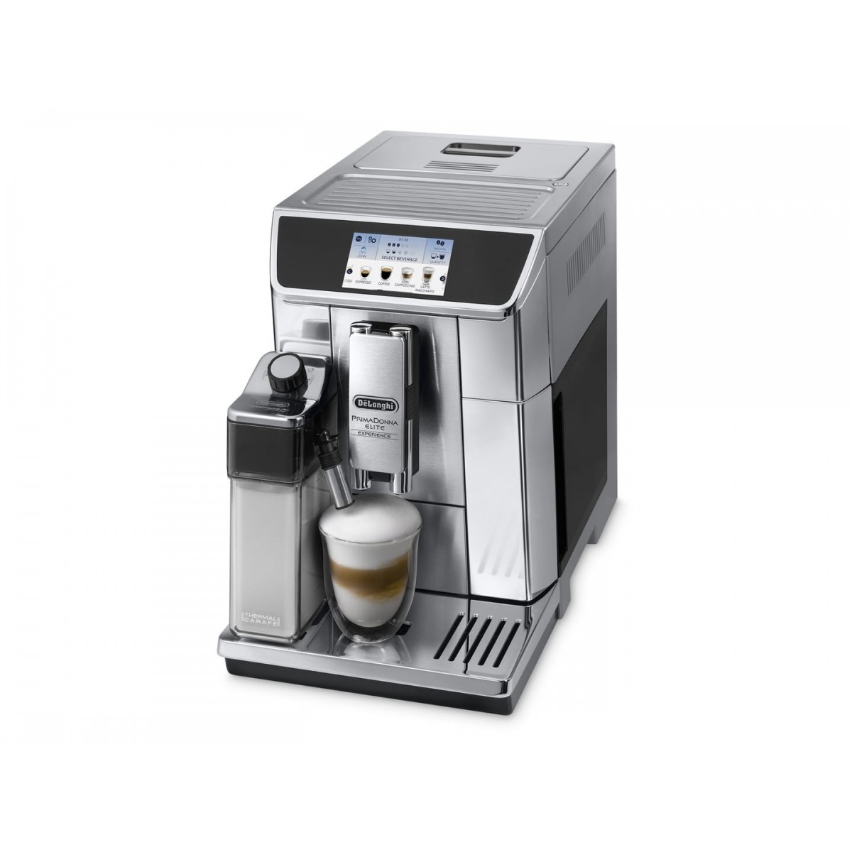 De Longhi PrimaDonna Elite Experience - Combi coffee maker - Coffee beans,Ground coffee - Built-in grinder - 1450 W - Black,Meta