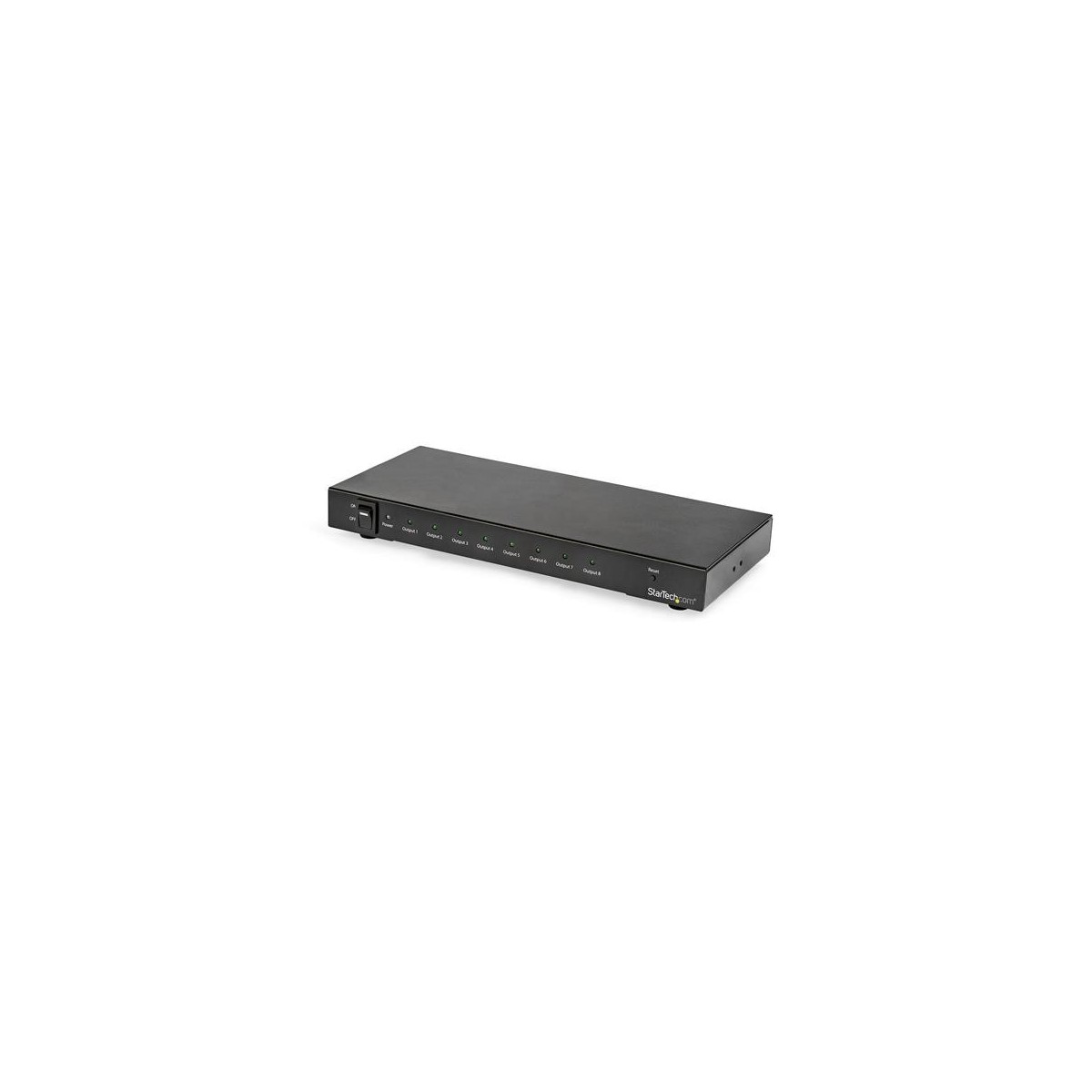 StarTech.com 8-Port 4K 60Hz HDMI Splitter - HDMI - 8x HDMI - 3840 x 2160 pixels - Black - 4K Ultra HD - 60 Hz