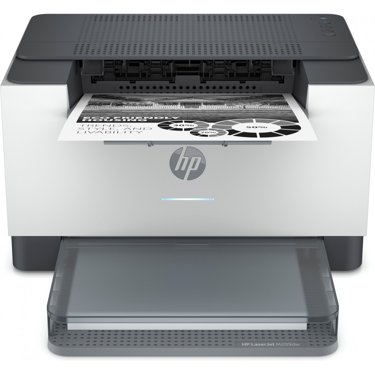 HP LaserJet M209dw - Laser - 600 x 600 DPI - A4 - 30 ppm - Duplex printing - White