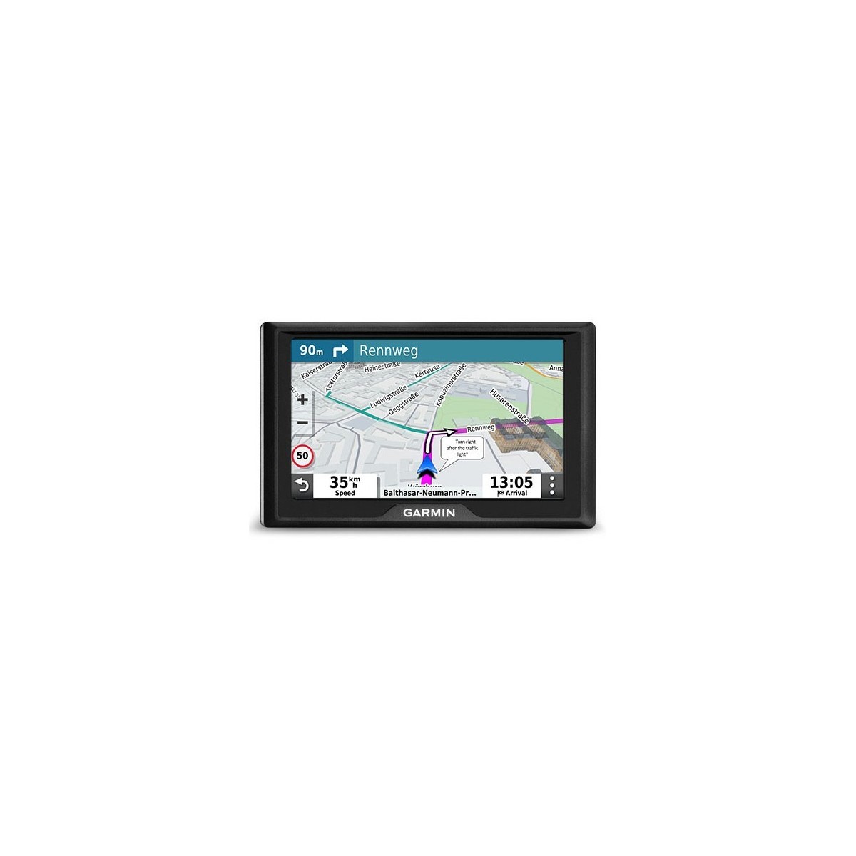 Garmin Drive 52  Live Traffic - 2D-3D - 12.7 cm (5) - 480 x 272 pixels - TFT - Multi-touch - Flash,Memory card