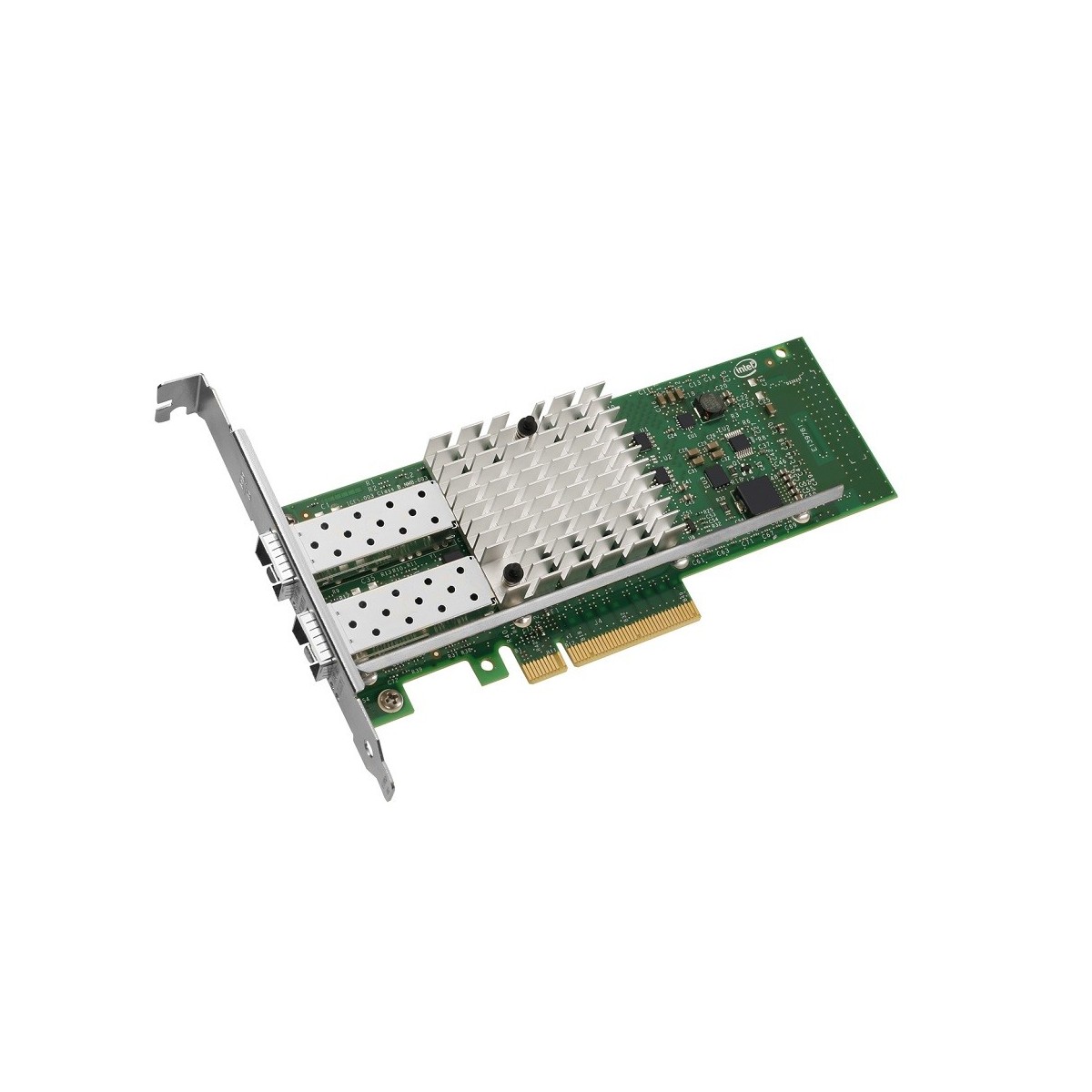 Intel X520-DA2 - Internal - Wired - PCI Express - Fiber - 10000 Mbit-s - Green - Silver