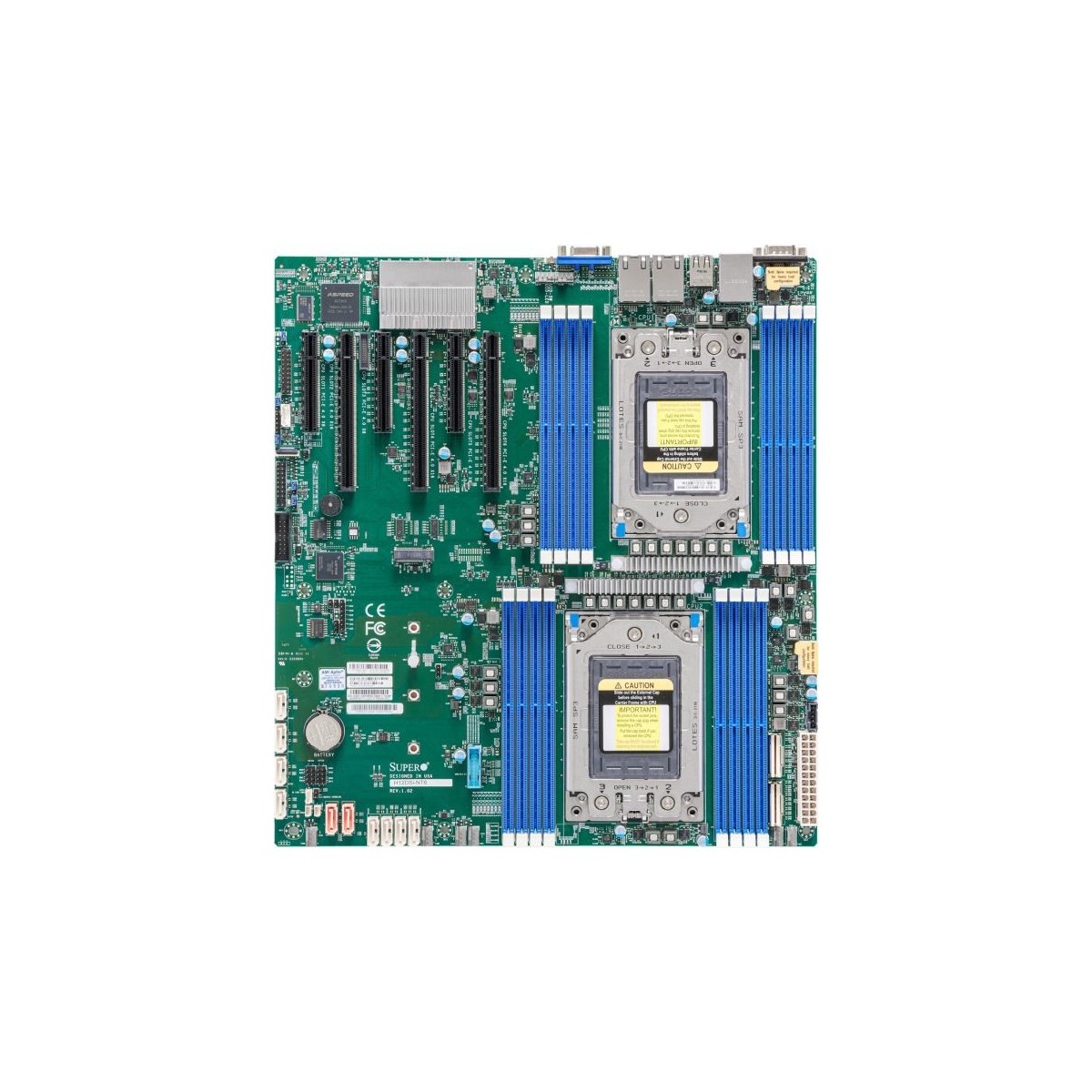 Supermicro H12DSi-NT6 AMD EPYC Dual E-ATX - Motherboard - E-ATX