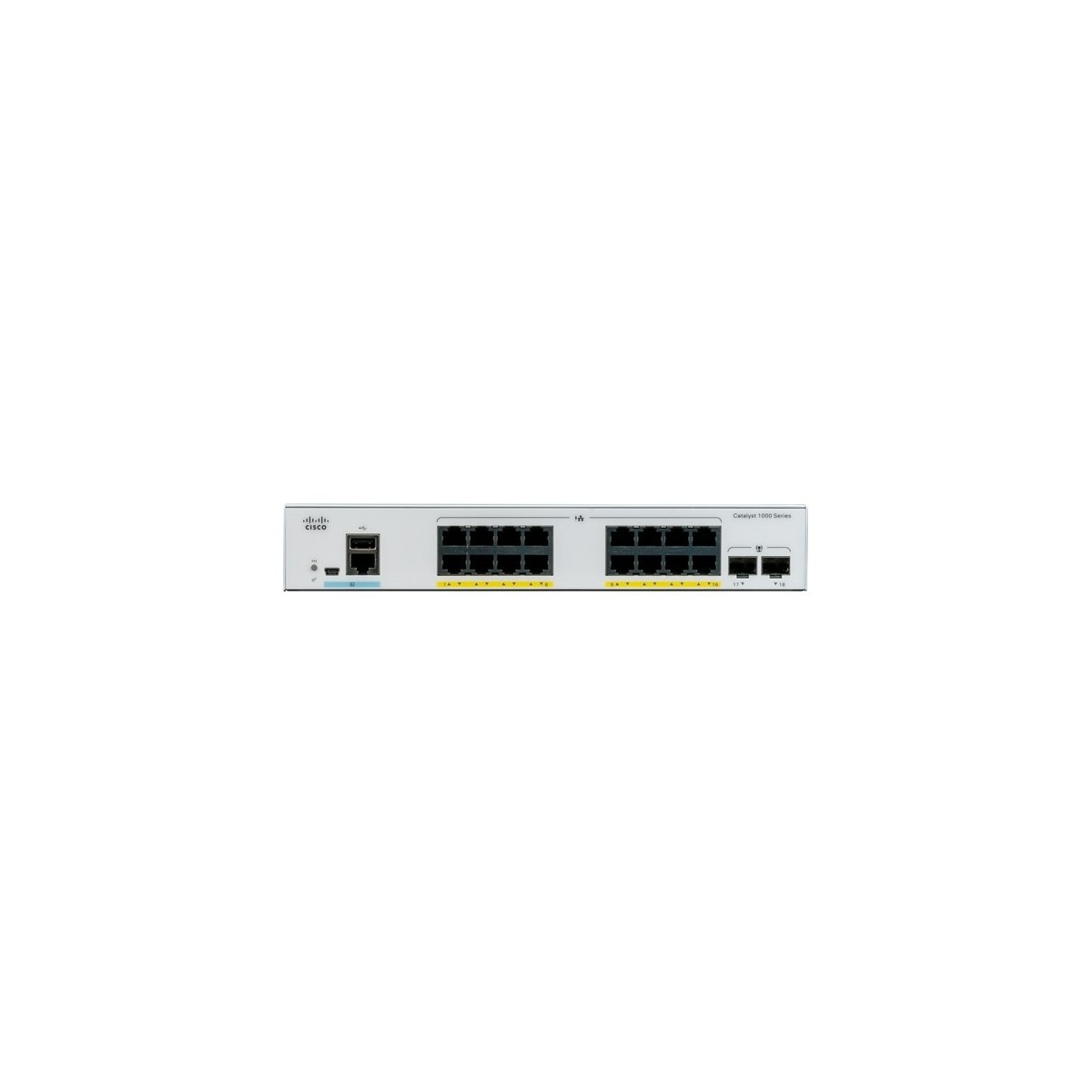Cisco Catalyst C1000-16FP-2G-L - Managed - L2 - Gigabit Ethernet (10-100-1000) - Power over Ethernet (PoE)