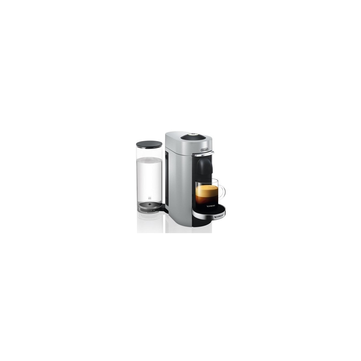 De Longhi Nespresso Vertuo ENV 155.S - Pod coffee machine - 1.7 L - Coffee capsule - 1260 W - Black,Silver
