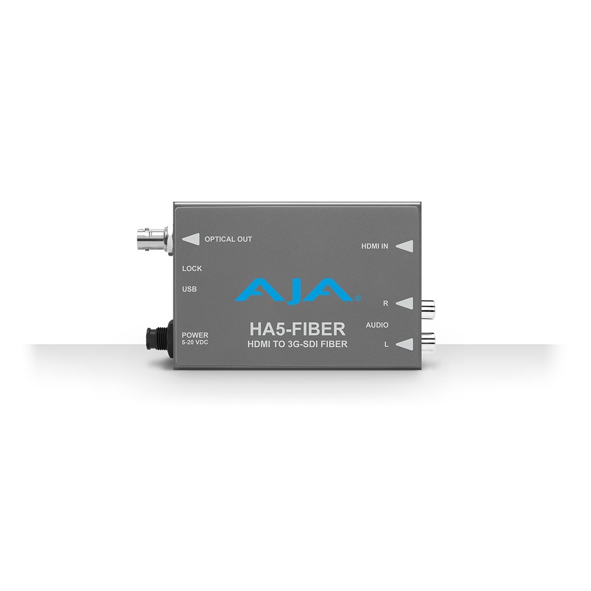 AJA HA5-Fiber - Active video converter - Grey - 1920 x 1080 - - - 480p,525i,576p,625i,720p,1080i,1080p - HDMI - 100 - 240 V