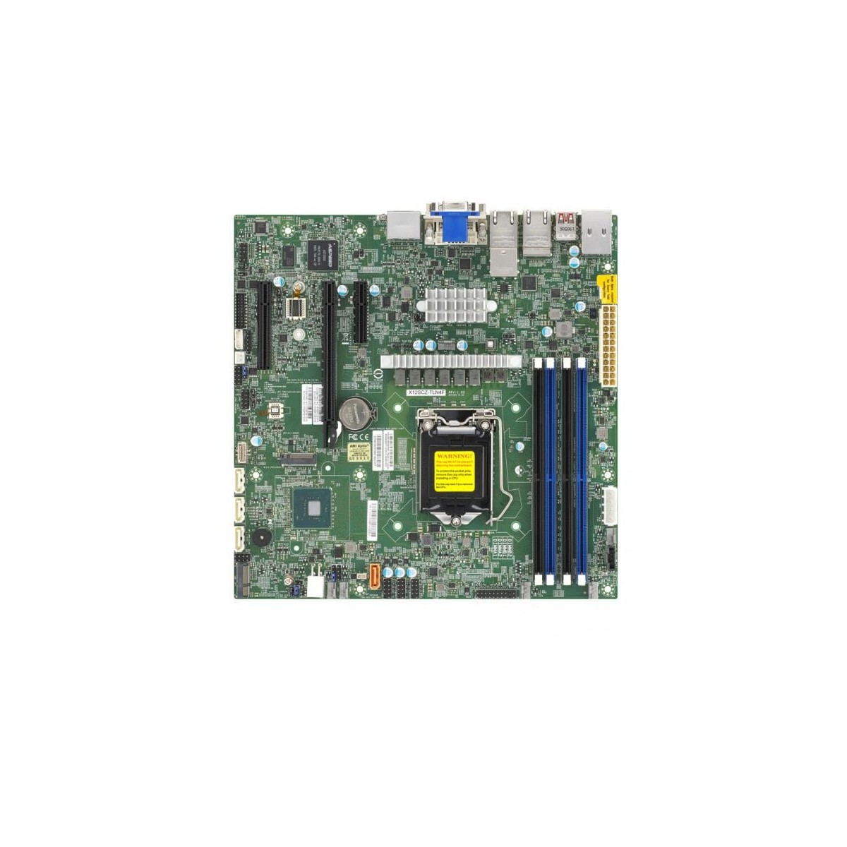 Supermicro mainboard server MBD-X12SCZ-TLN4F-O, E3-1200 v6/v5 CPU, 4 DIMM slots, 1 PCI-E 3.0 x16 (in x16), 2 PCI-E 3.0 x4 (in x8