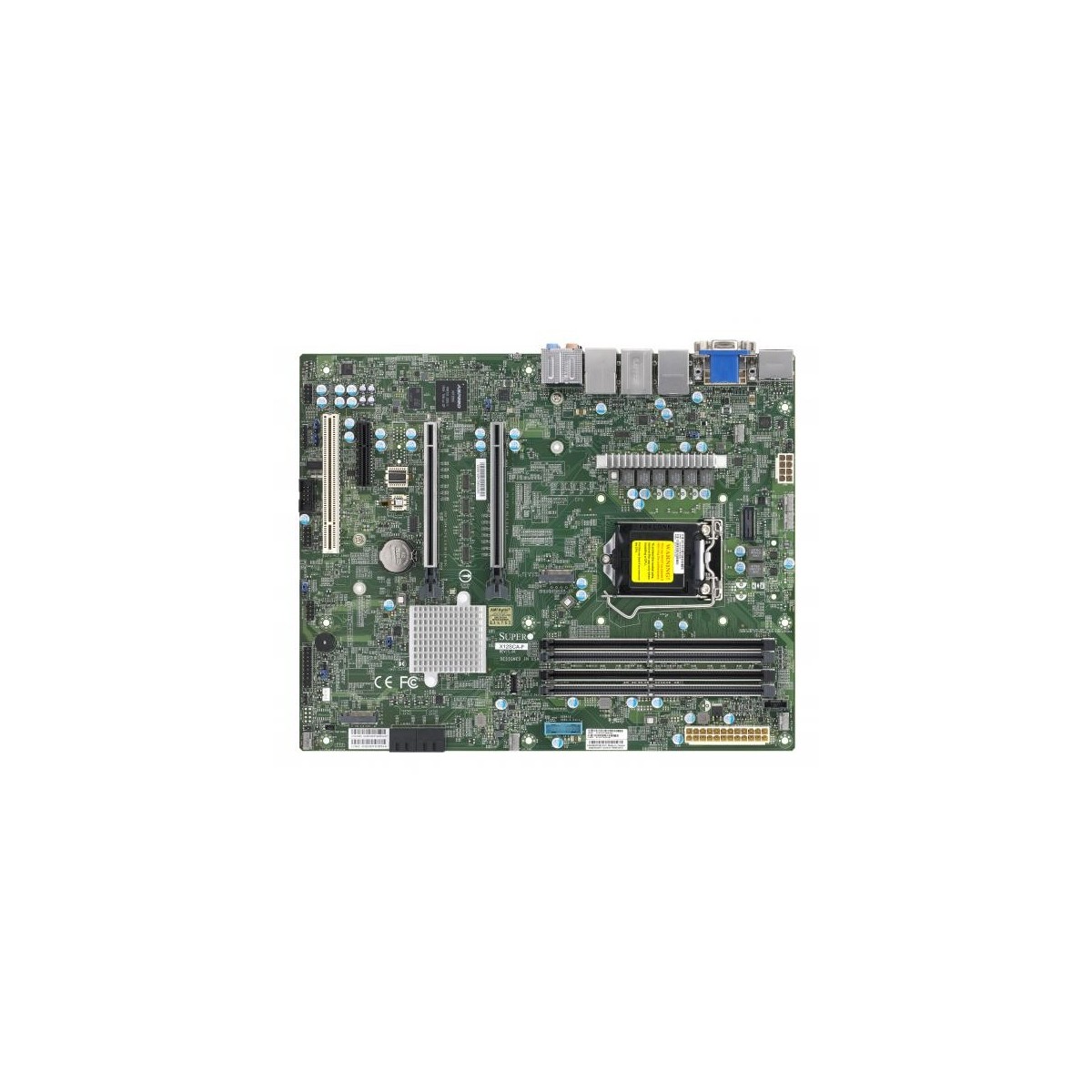 Supermicro mainboard server MBD-X12SCA-F-O, W-1200 CPU, 4 DIMM slots, Intel W480 controller for 4 SATA3 (6 Gbps) ports RAID 0,1,