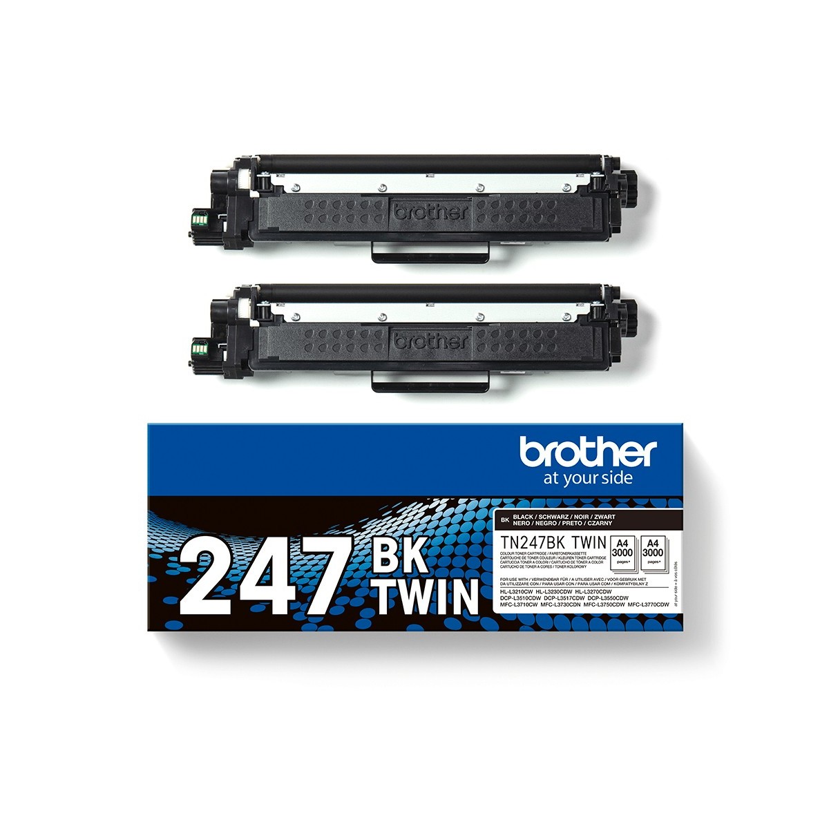 Brother TN-247BKTWIN Black Toner Cartridge ISO 2
