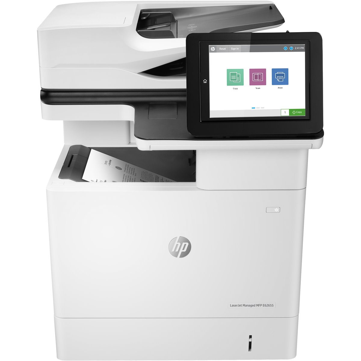 HP LaserJet Managed E62655dn - Laser - Mono printing - 1200 x 1200 DPI - A4 - Direct printing - White