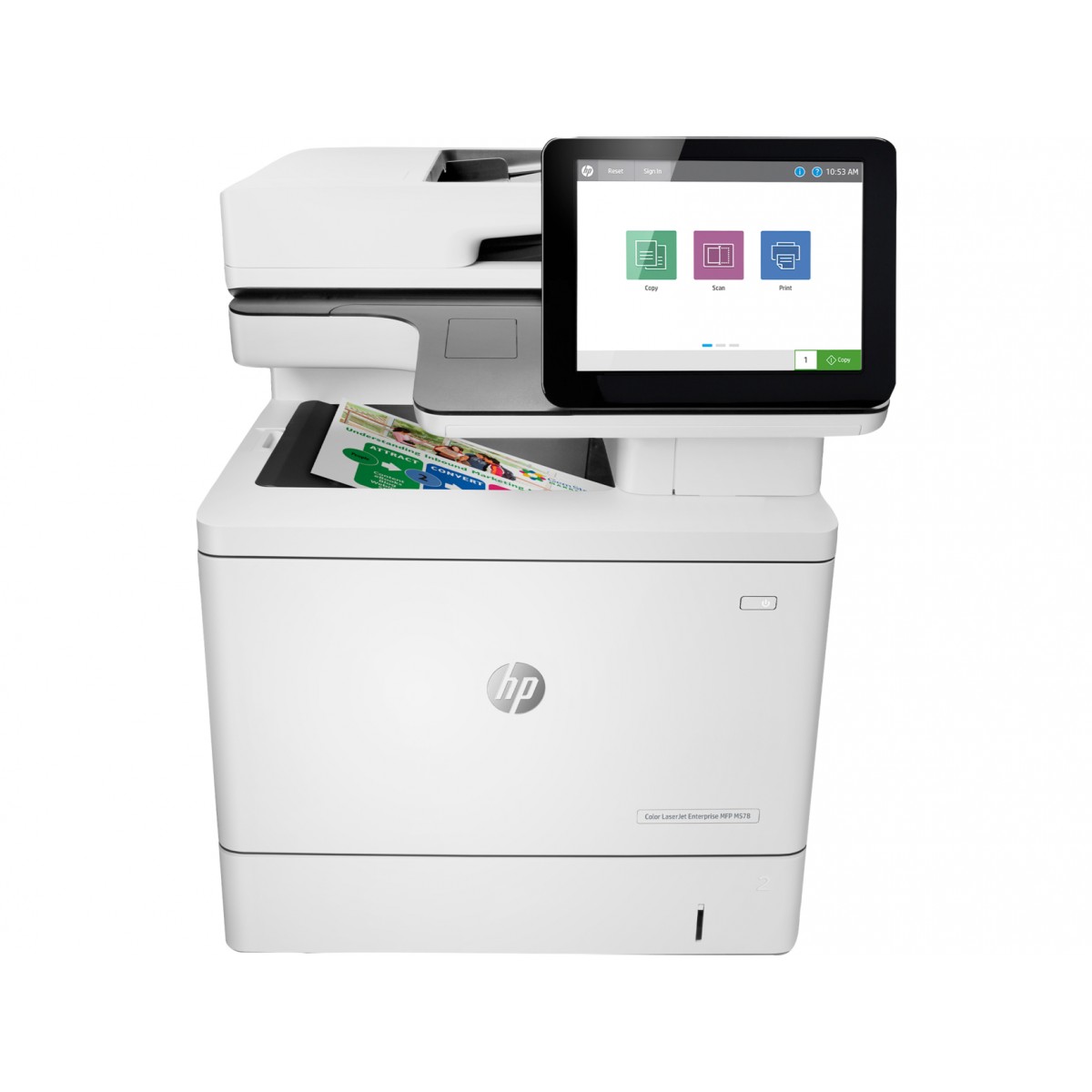 HP Color LaserJet Enterprise M578dn - Laser - Colour printing - 1200 x 1200 DPI - A4 - Direct printing - White