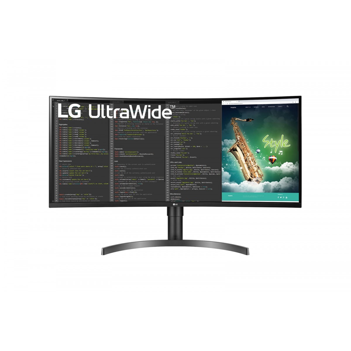 LG 35WN75C-B - 88.9 cm (35) - 3440 x 1440 pixels - UltraWide Quad HD - 5 ms - Black