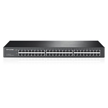 TP-LINK 48-Port Gigabit Rackmount Network Switch - Unmanaged - Gigabit Ethernet (10/100/1000) - Full duplex - Rack mounting
