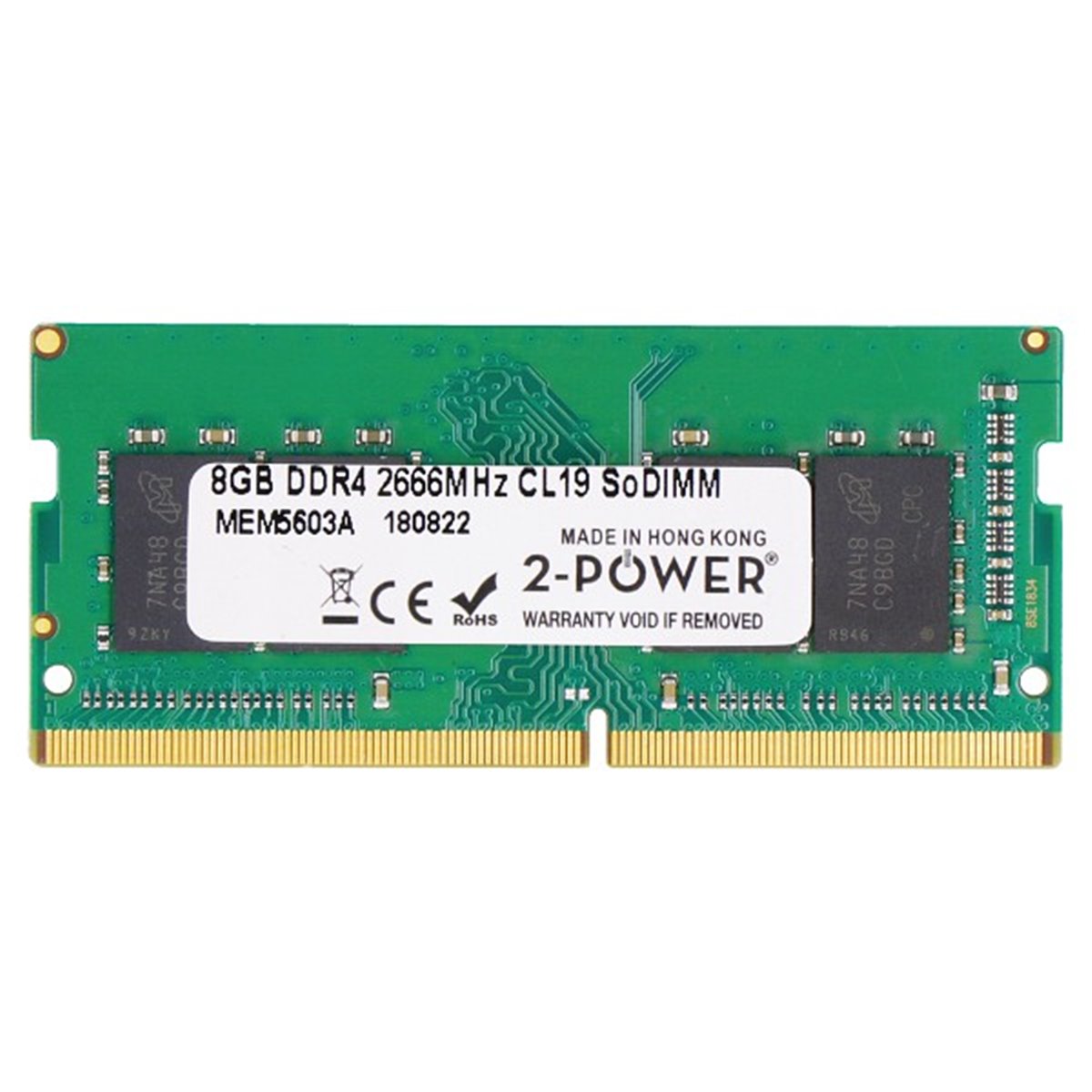HP HPI Memory 8GB SODIMM 2666MHz 1.2v DDR4 (937236-852) - 8 GB - DDR4