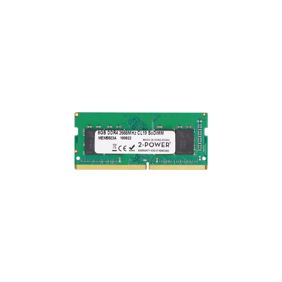 HP GNRC-Sodimm 8Gb 2666MHz 1.2v D 937236-850 - 8 GB - DDR4