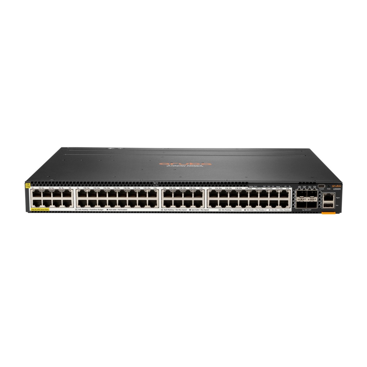 HPE 6300M - Managed - L3 - Power over Ethernet (PoE) - Rack mounting - 1U