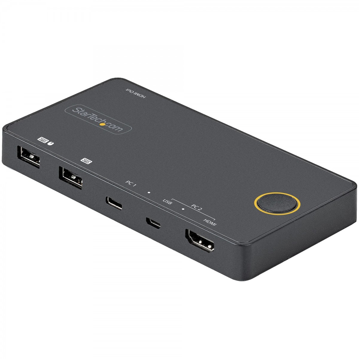 StarTech.com 2 Port USB-A+ HDMI-USB-C KVM Switch 4K - Switch - Amount of ports: