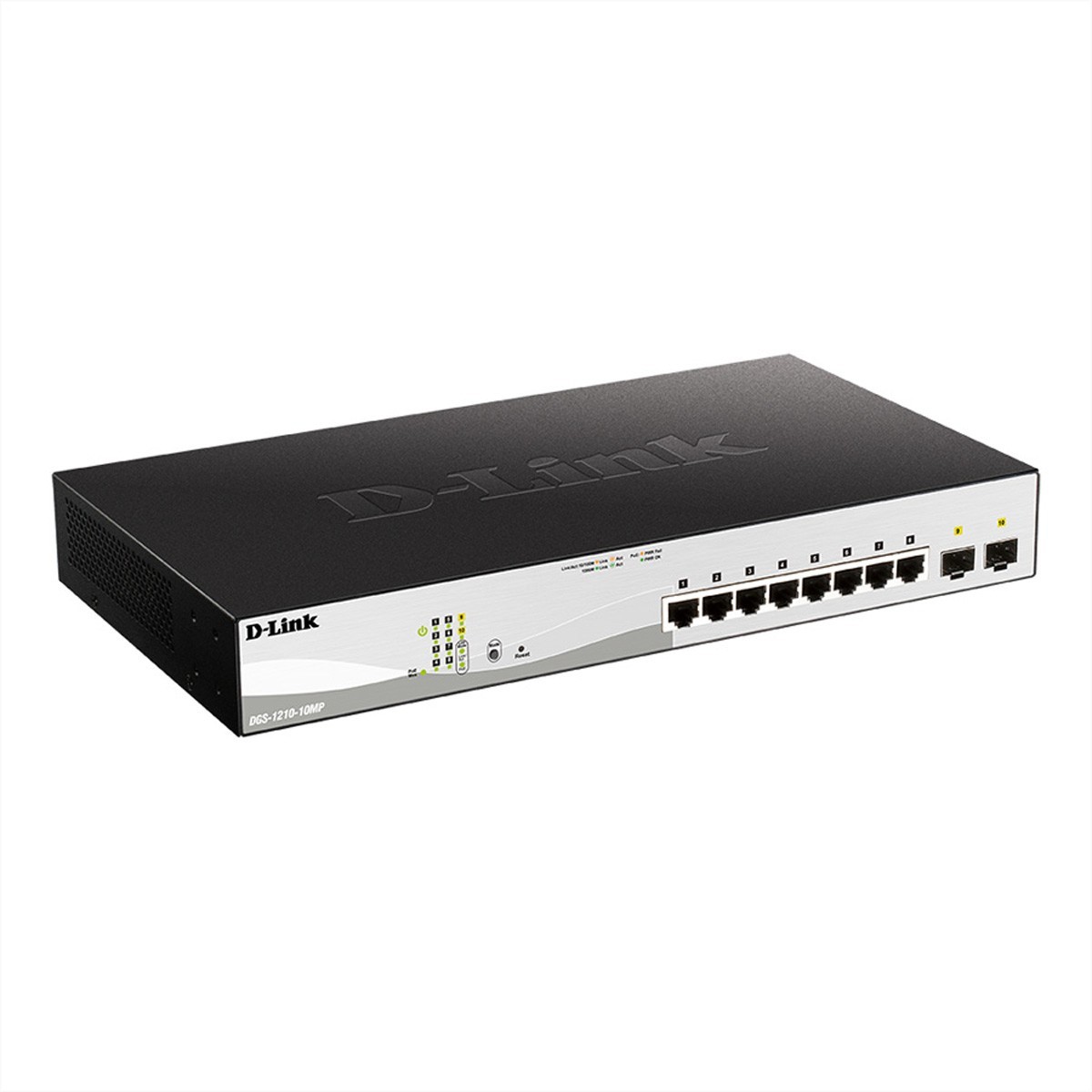 D-Link 10-Port Layer2 PoE+ Smart Managed Gigabit Switch8 x 10-100-1000Mbit-s TP RJ-45 PoE - Switch - 1 Gbps