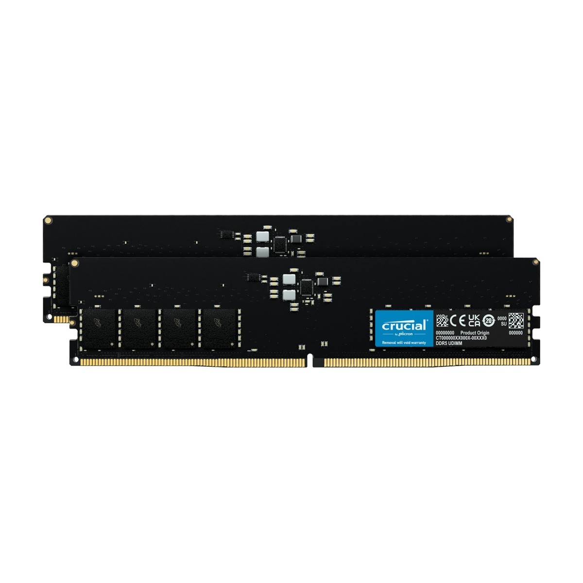 Micron RAM - 64 GB 2 x 32 Kit - DDR5 4800 UDIMM CL40 - 64 GB - DDR5