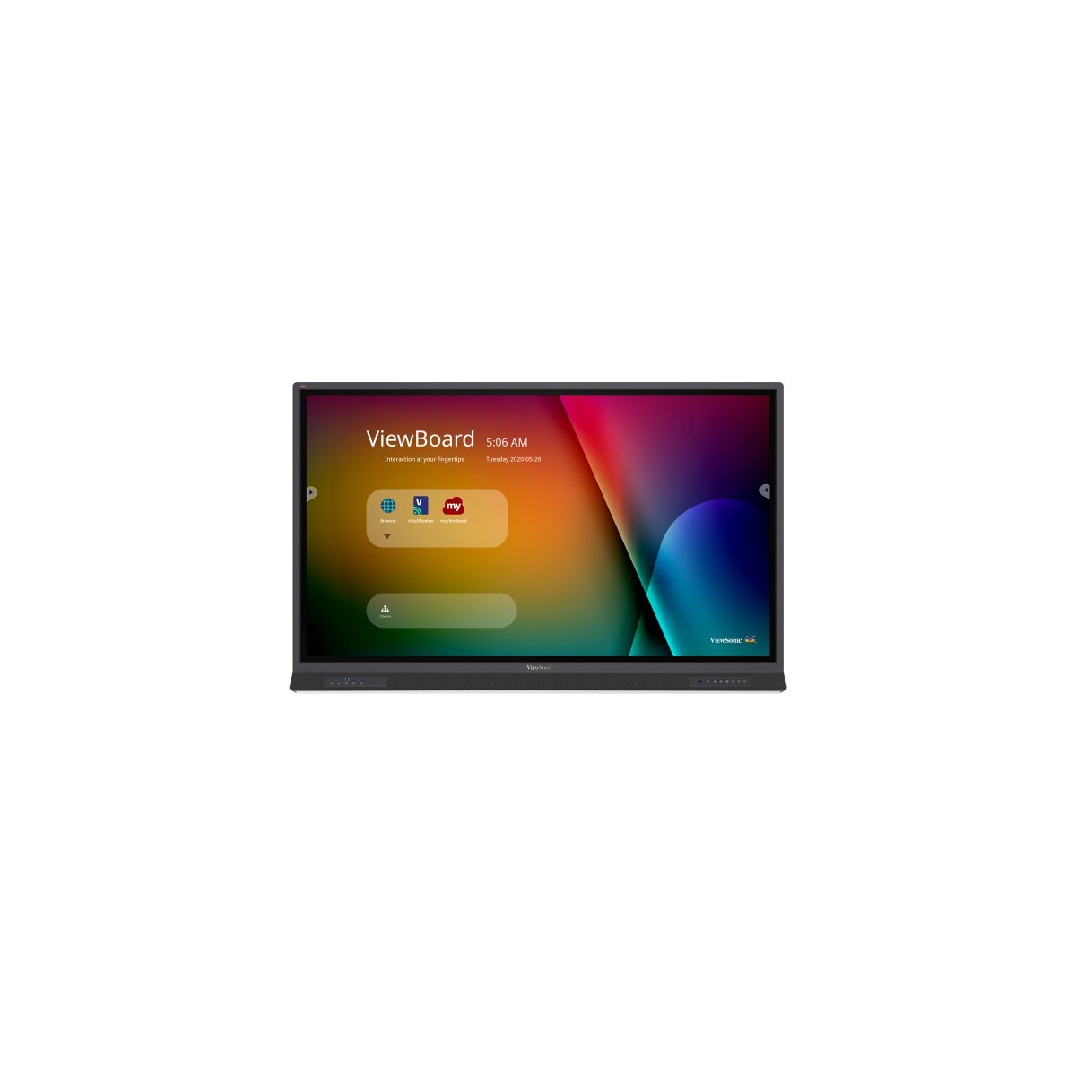 Viewsonic ViewBoard 52serie touchscreen - 65inch - 4K - Android 9.0 - IR 400 nits - USB-C - DP - 2x15W + sub 15W + array mic