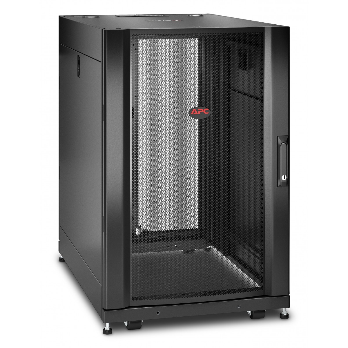 APC NetShelter SX - Freestanding rack - 18U - 409 kg - Key lock - 67.1 kg - Black