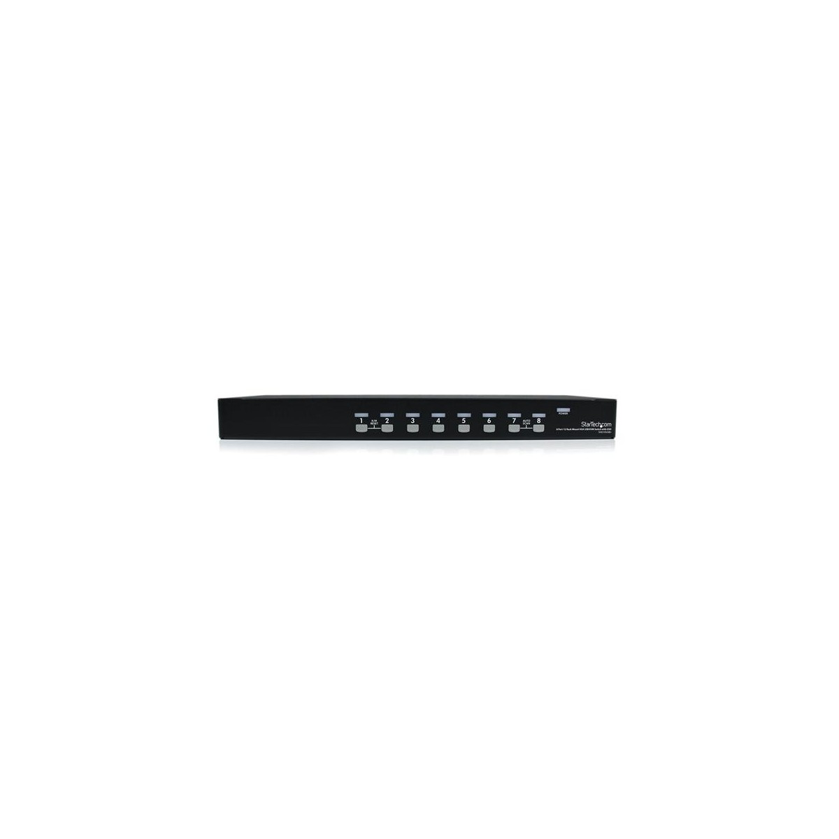 StarTech.com 8 Port 1U Rackmount USB KVM Switch with OSD - 1920 x 1440 pixels - Rack mounting - 1U - Black