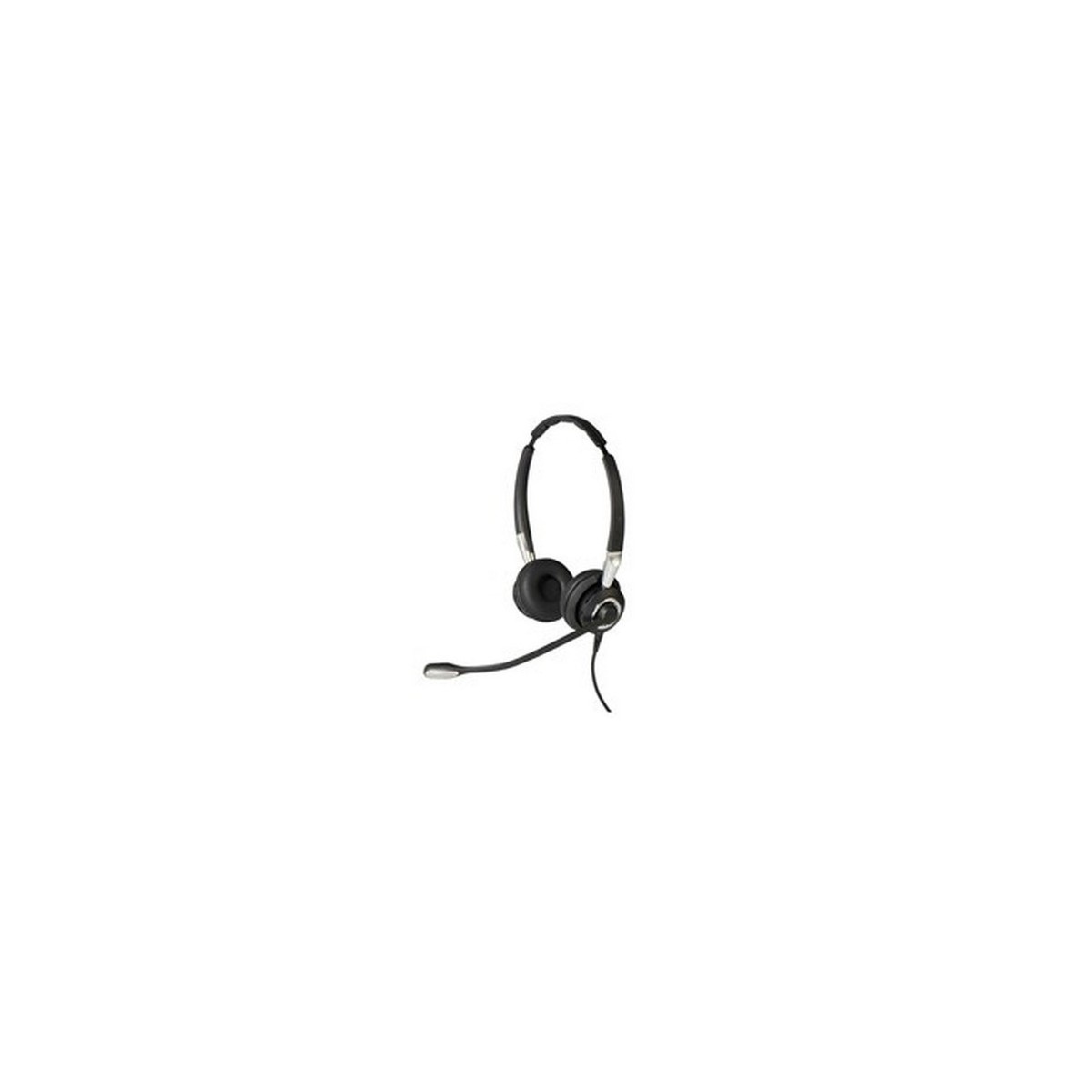 Jabra Biz 2400 II QD Duo UNC - Headset - Head-band - Office-Call center - Black - Silver - Binaural - Wired