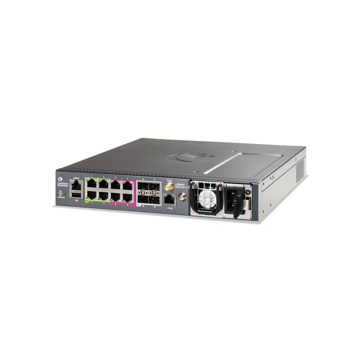 Cambium Networks TX2012R-P Intelligent Ethernet L2-L3 PoE Switch 8 x 1GE und 4 SFP+ fiber - Switch - Fiber Optic