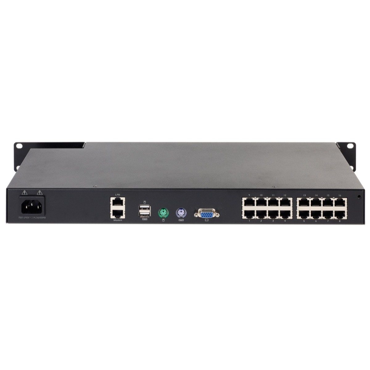 APC KVM1116R - Ethernet LAN - Rack mounting - 1U - Black