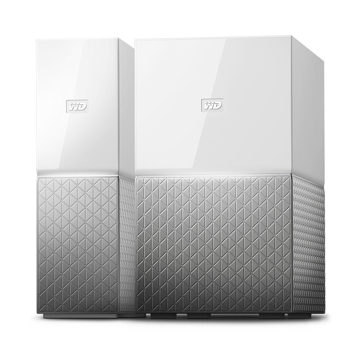 WD MY CLOUD HOME Duo - 6 TB - HDD - 10,100,1000 Mbit/s - Silver - White - 102 mm - 160 mm