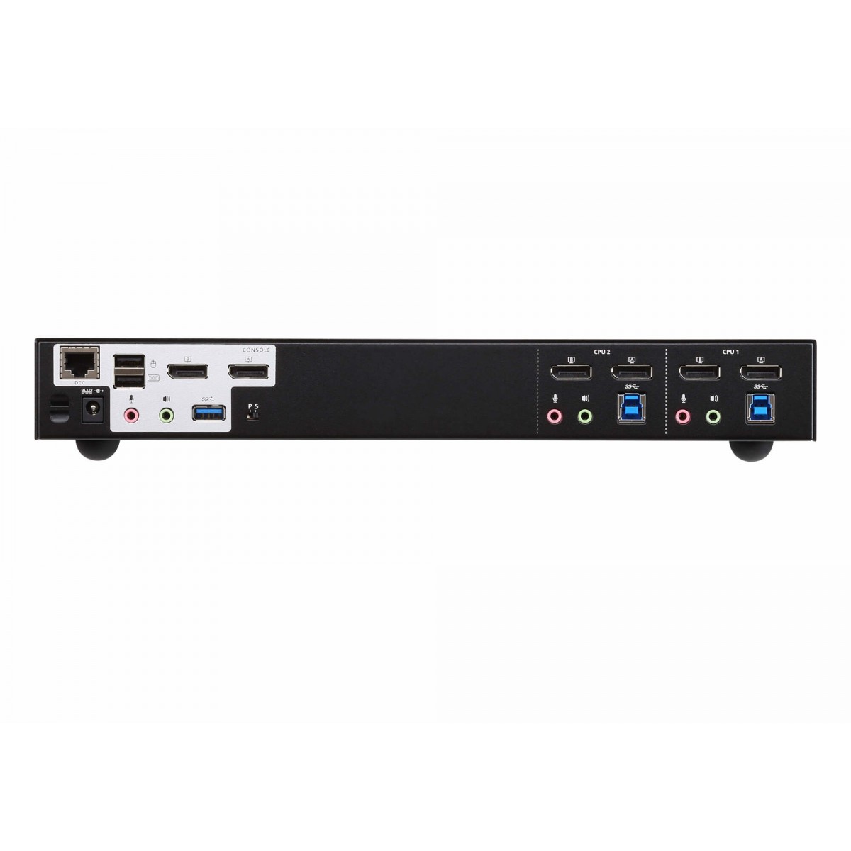 ATEN 2P USB3.0 DisplayPORT Dual View KVMP SW - 4096 x 2160 pixels - Ethernet LAN - 4K Ultra HD - 3.48 W - Black