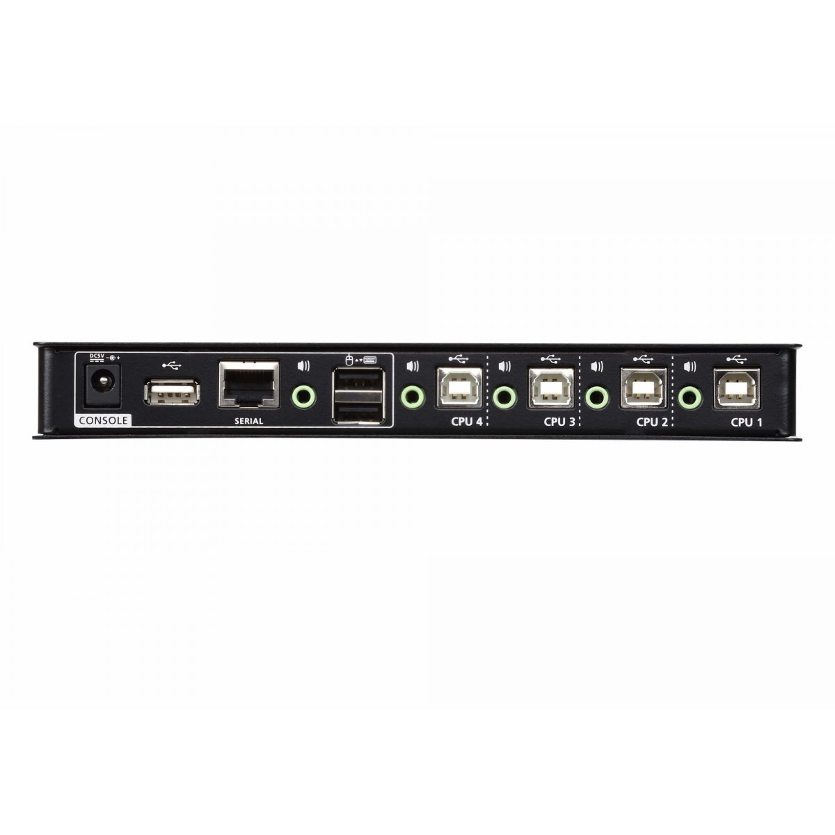 ATEN CS724KM - Black 4-port Kvm Switch - RS-232, USB 2.0 RJ-45, RS-232