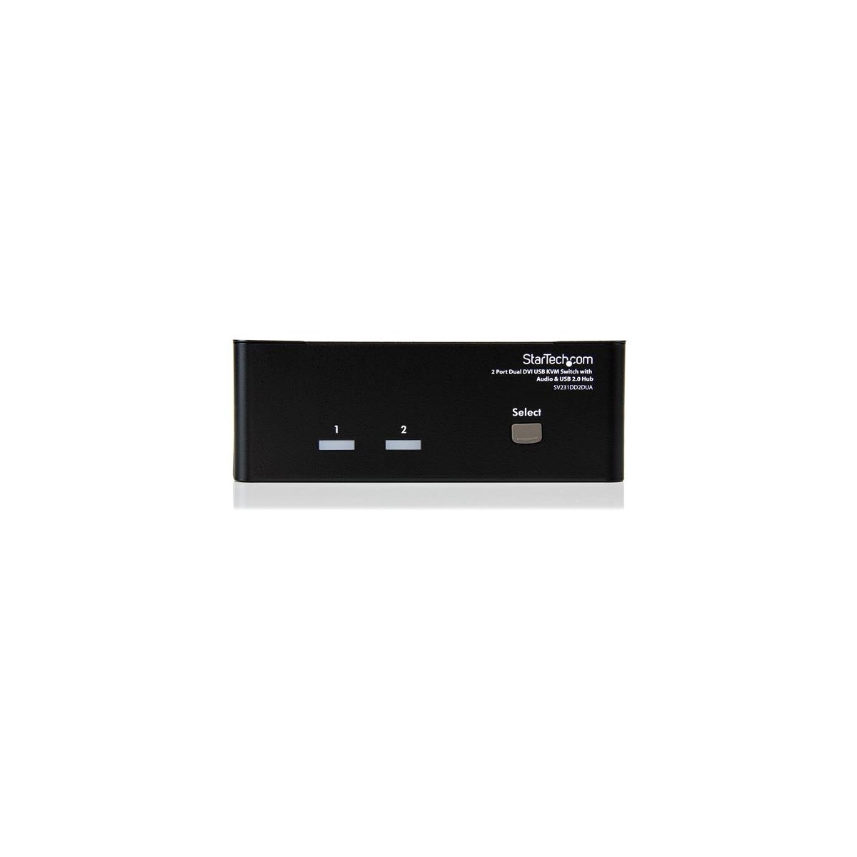StarTech.com 2 Port Dual DVI USB KVM Switch with Audio  USB 2.0 Hub - 2048 x 1536 pixels - Black