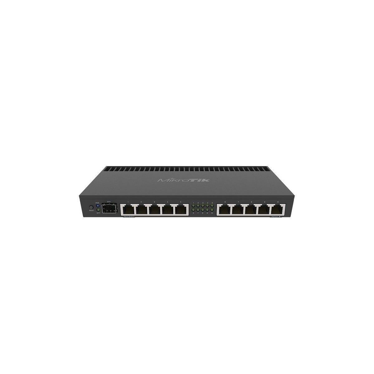 MikroTik RB4011IGS+RM - Ethernet WAN - Gigabit Ethernet - Black