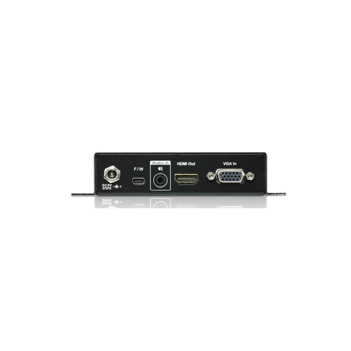 ATEN VGA to HDMI converter with Scaler - Black - 1920 x 1200 pixels - 1080p - HDB-15 - RCA - HDMI - 5 V