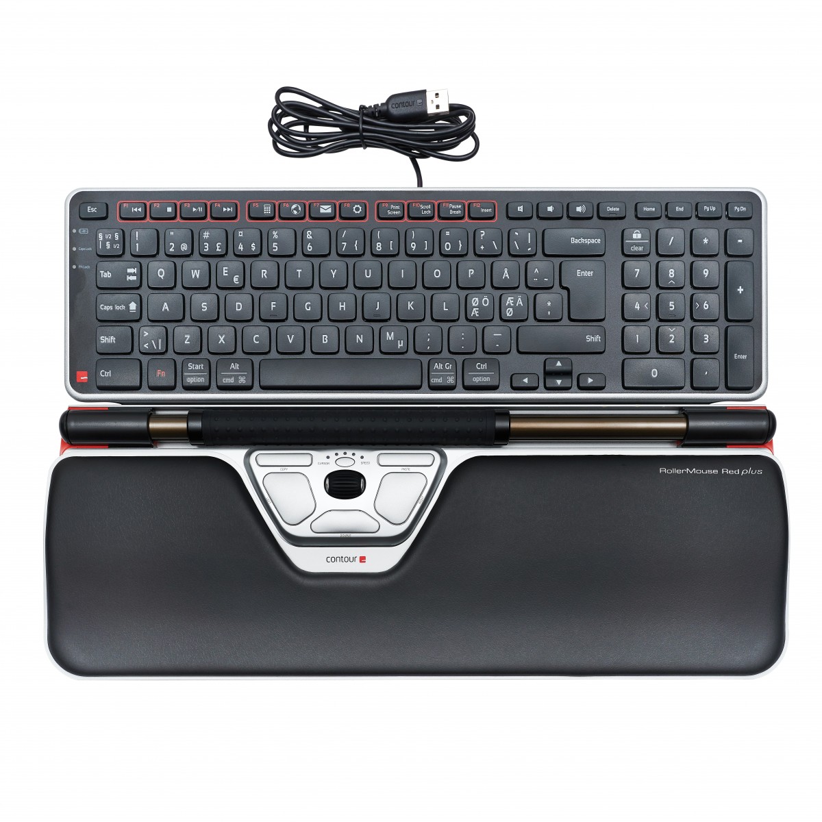Contour RollerMouse Red Plus+ Balance Keyboard PN Wired