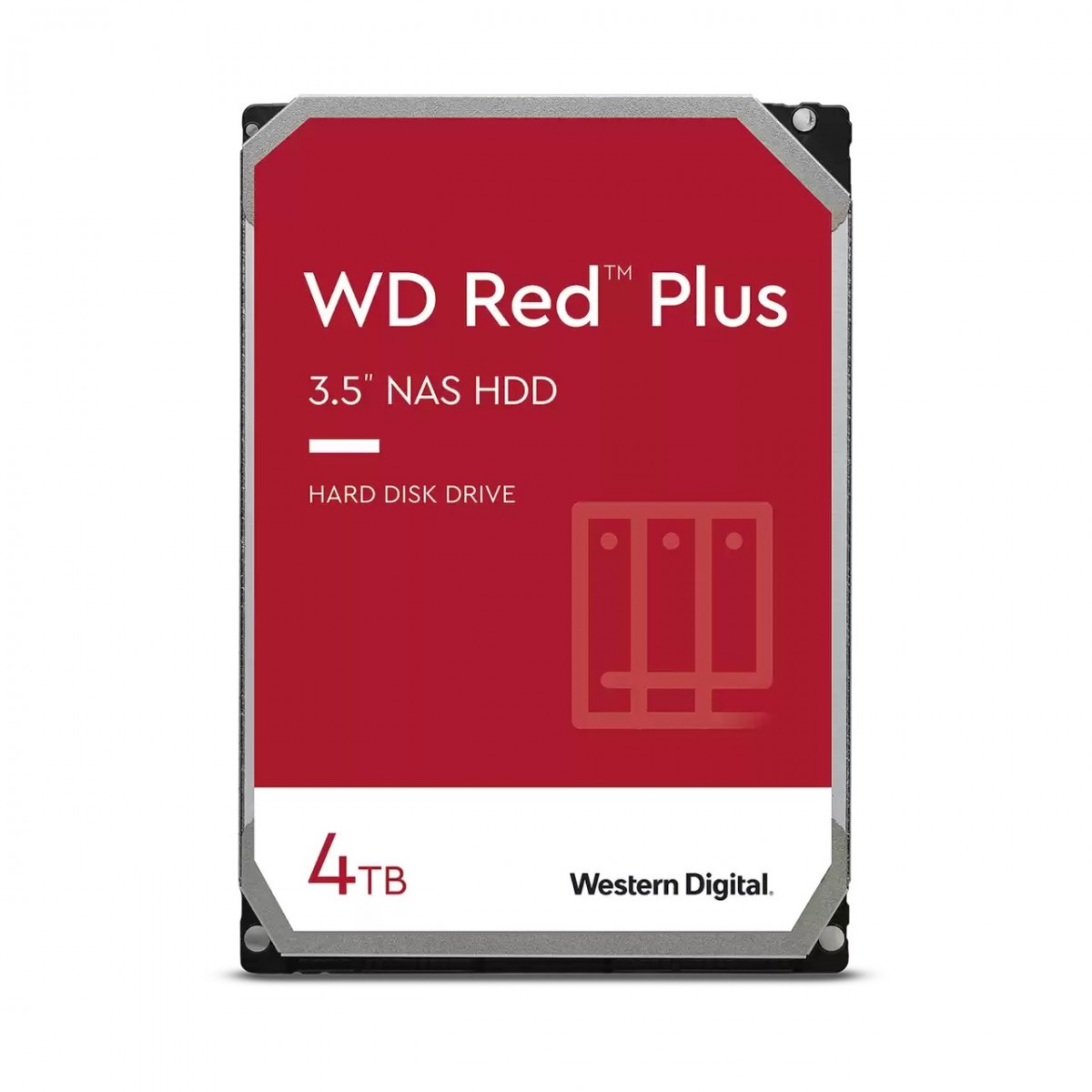 WD Red Plus 4TB SATA 6Gb-s 8.9cm 3.5Zoll 258MB cache internal Bulk - Hdd - Serial ATA
