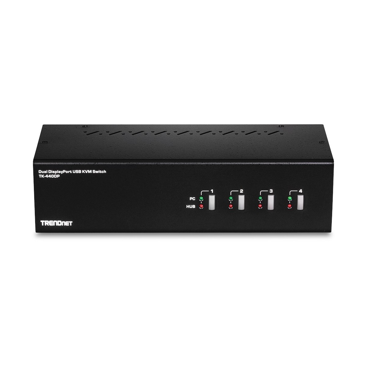 TRENDnet TK-440DP - 3840 x 2160 pixels - Ethernet LAN - 4K Ultra HD - 0.7 W - Black,Silver