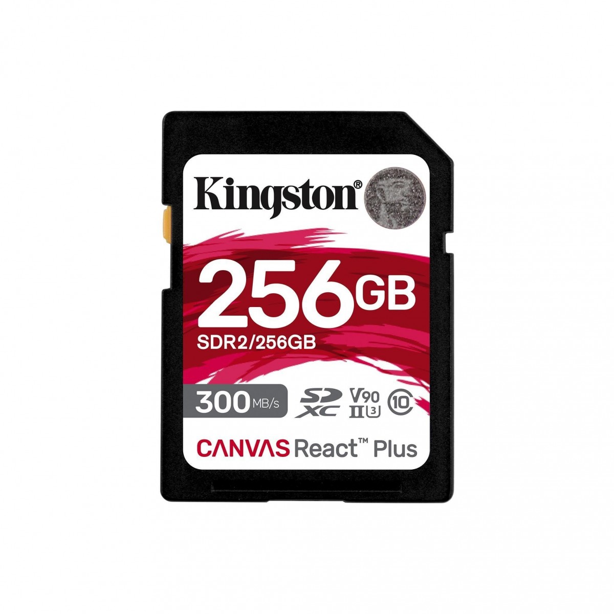 Kingston SDXC karta 256GB Canvas React Plus SDXC UHS-II 300R-260W U3 V90 for Full HD-4K-8K