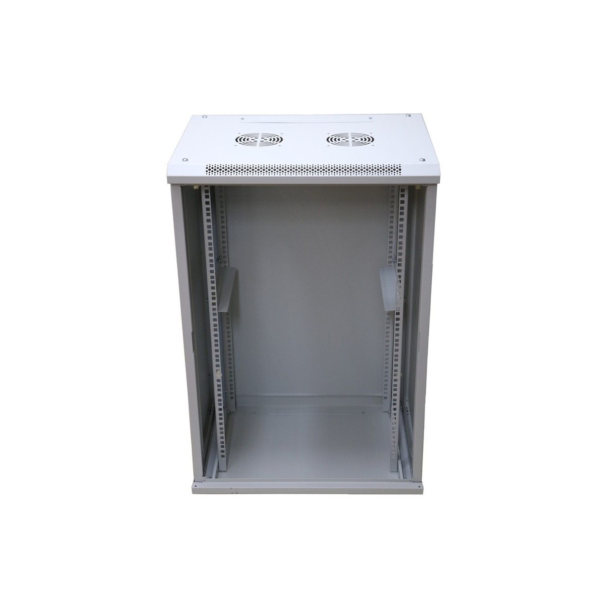 Extralink EX.14336 - 15U - Wall mounted rack - Grey - Glass - 2 fan(s) - 600 mm