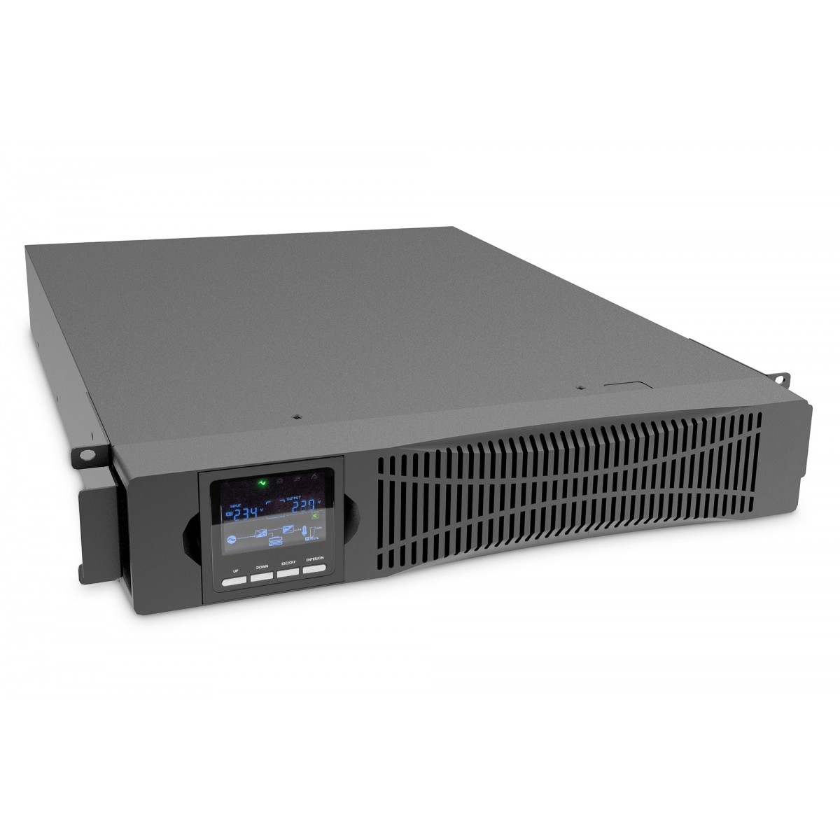 DIGITUS OnLine UPS Module 2000VA-2000W 12V-9Ah x4 battery 8x IEC C13 - Online UPS