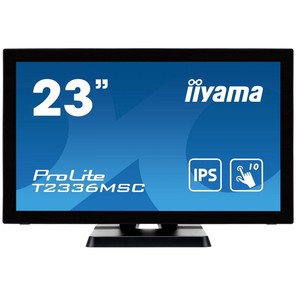 Iiyama 58.4cm 23 T2336MSC-B3 16 9 M-Touch DVI+HDMI+4xU retail - Flat Screen - 58.4 cm