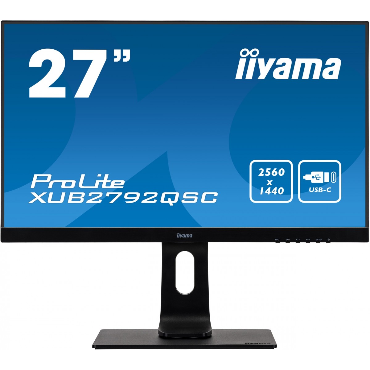 Iiyama 27i ETE IPS-panel 2560x1440 13cm HeightAdj