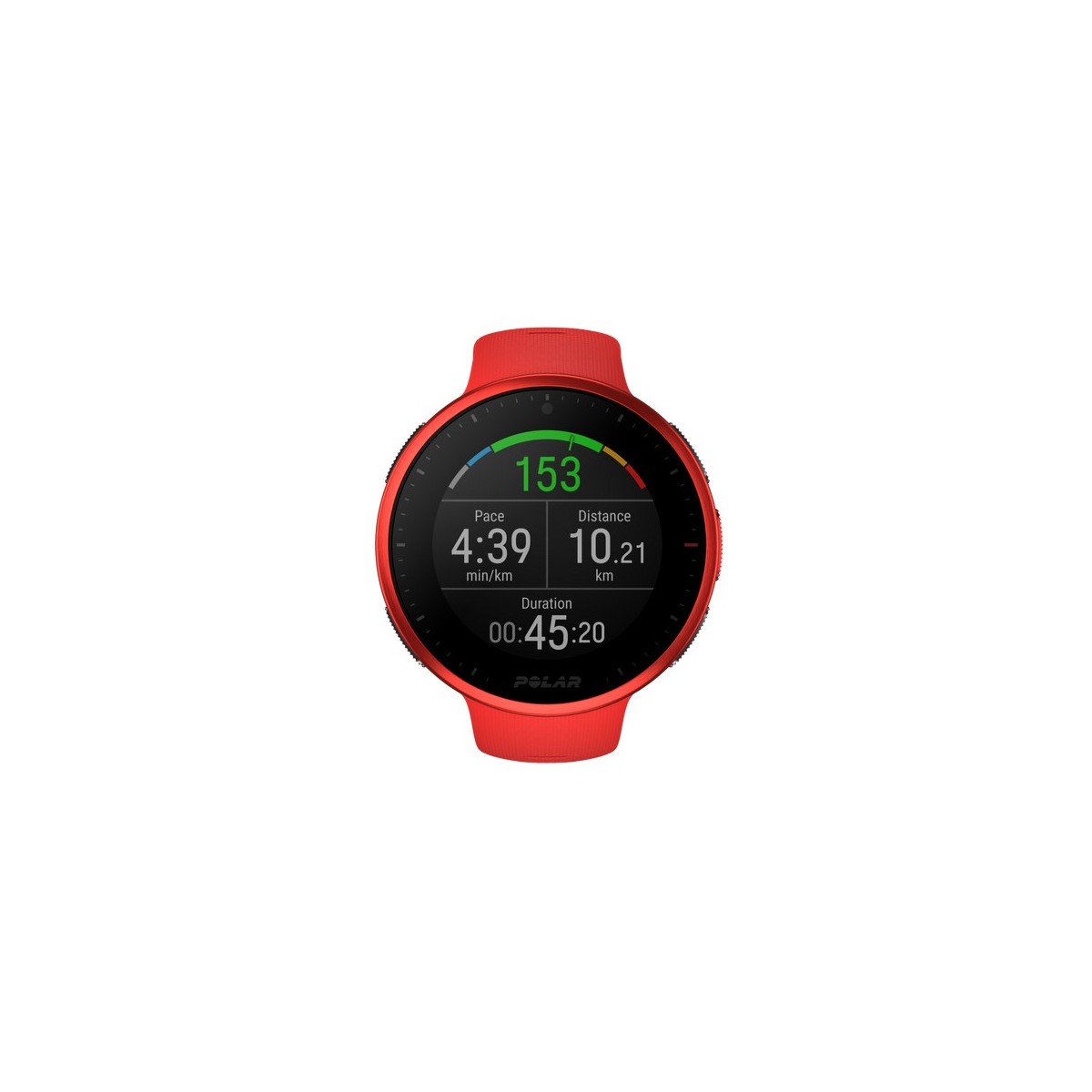 POLAR Vantage V2 - Rot - Sportuhr mit Band - Silikon - rot - Bandgröße: M-L - Anzeige 3 cm (1.2) - Bluetooth - 52 g - mit Polar 