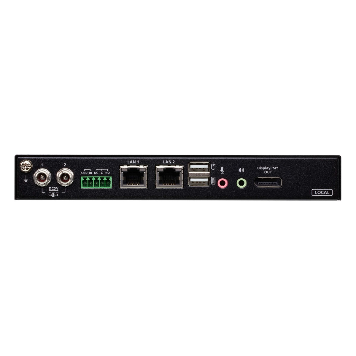 ATEN 1-Port 4K DisplayPort KVM over IP Switch with Local or - 1-port - RS-232