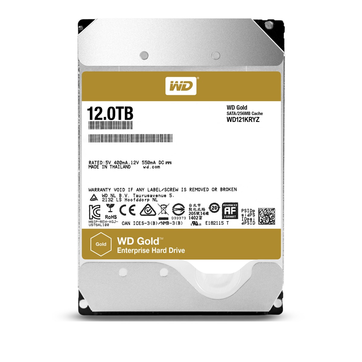 WD Gold - 3.5 - 12000 GB - 7200 RPM