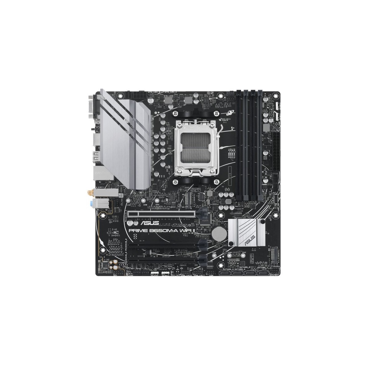ASUS MB ASUS PRIME B650M-A WIFI II (AMD,AM5,DDR5,mATX) - AMD Sockel AM5 (Ryzen Zen4)