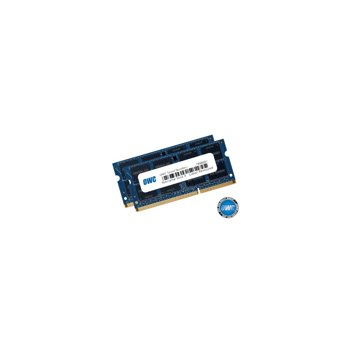 OWC OWC1867DDR3S32P - 32 GB - 2 x 16 GB - DDR3 - 1866 MHz - 204-pin SO-DIMM - Blue
