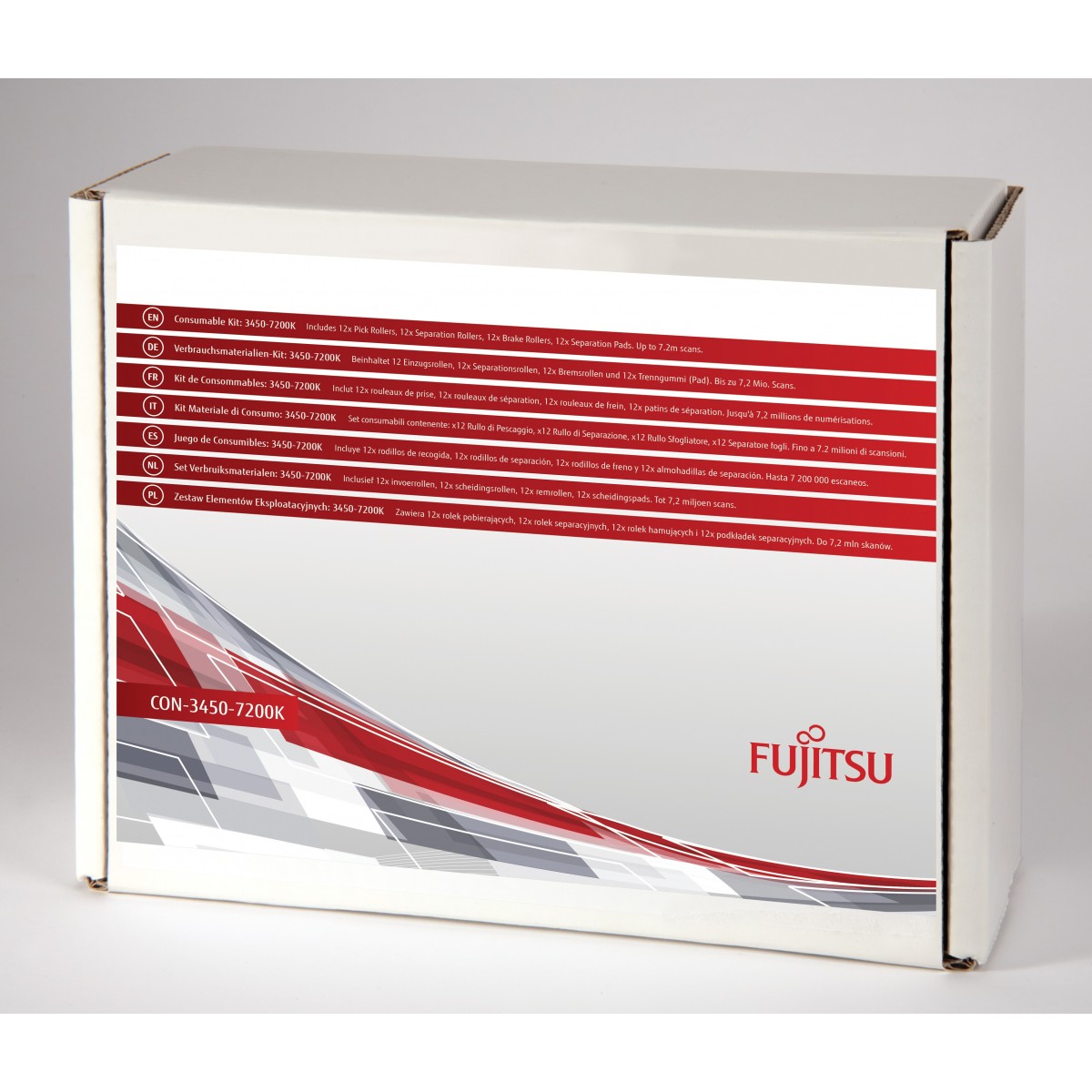 Fujitsu 3450-7200K - Consumable kit - Multicolor