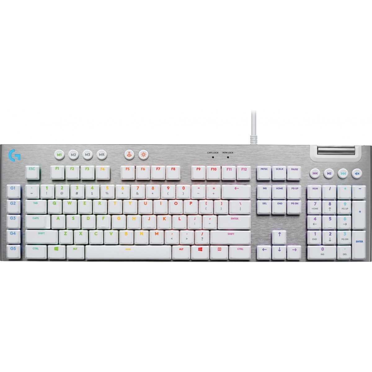 Logitech G815 LIGHTSPEED RGB Mechanical Gaming Keyboard GL Tactile - WHITE - US INTL - INTNL