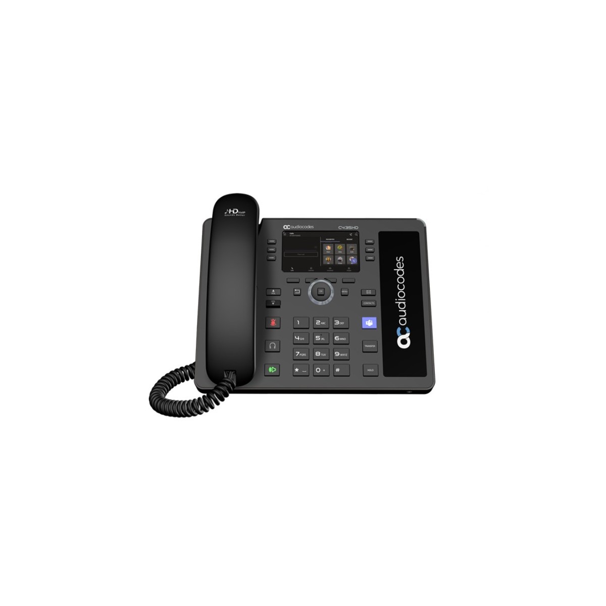 AudioCodes Teams C435HD-R IP-Phone PoE GbE black - VoIP-Telefon - TCP-IP
